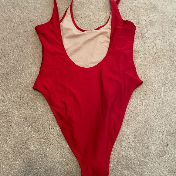 80s/90s Inspired High Cut Low Back One Piece - Picture 4 of 5